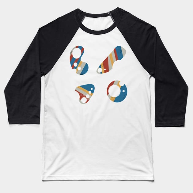 Hole filled shapes Baseball T-Shirt by Nigh-designs